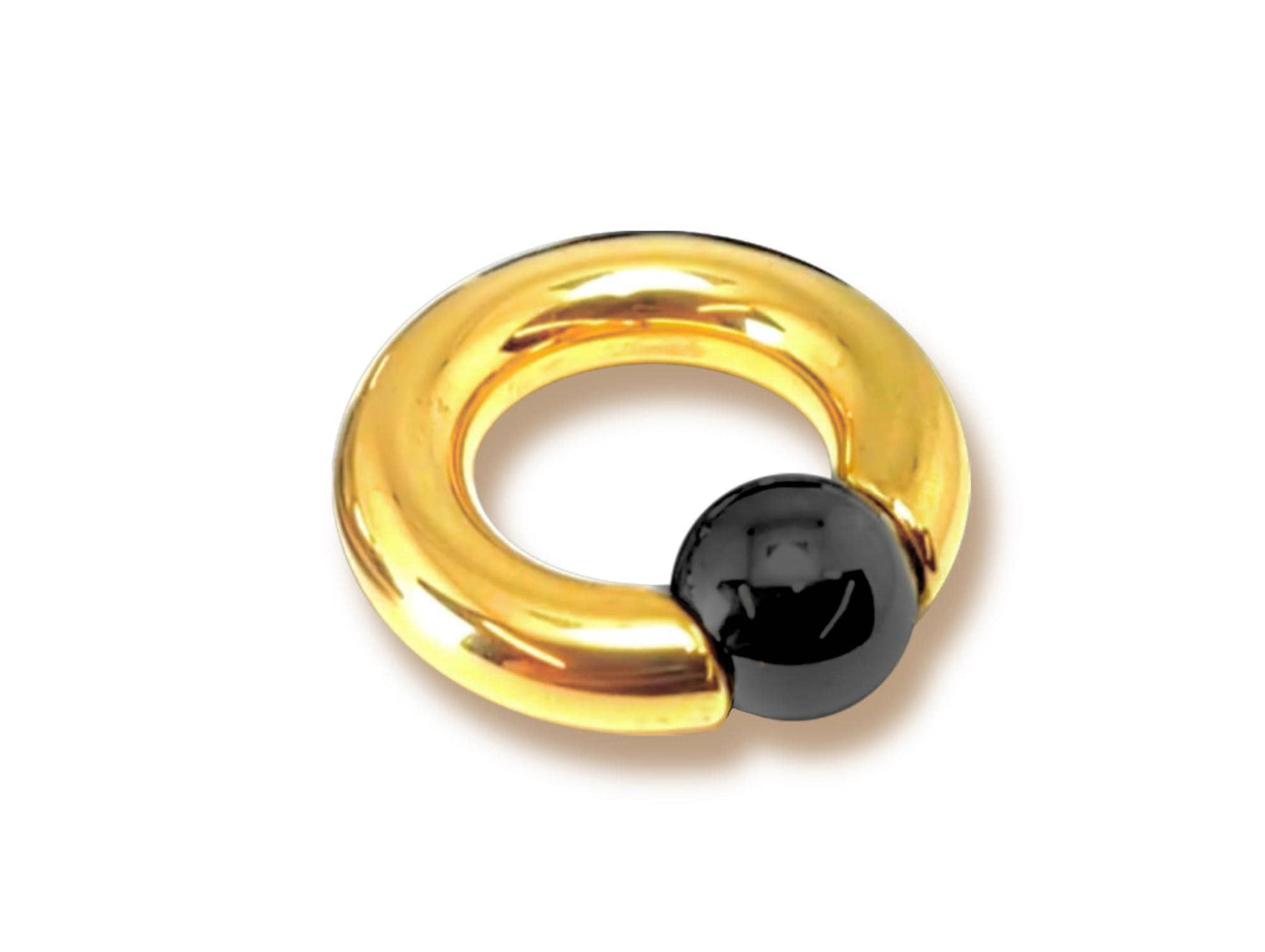 Titanium Gold Ball Closure Ring CBR Prince Albert Jewelry PA Rings with custom ball color Body Jewellery 2ga to 00ga sold as a single unit