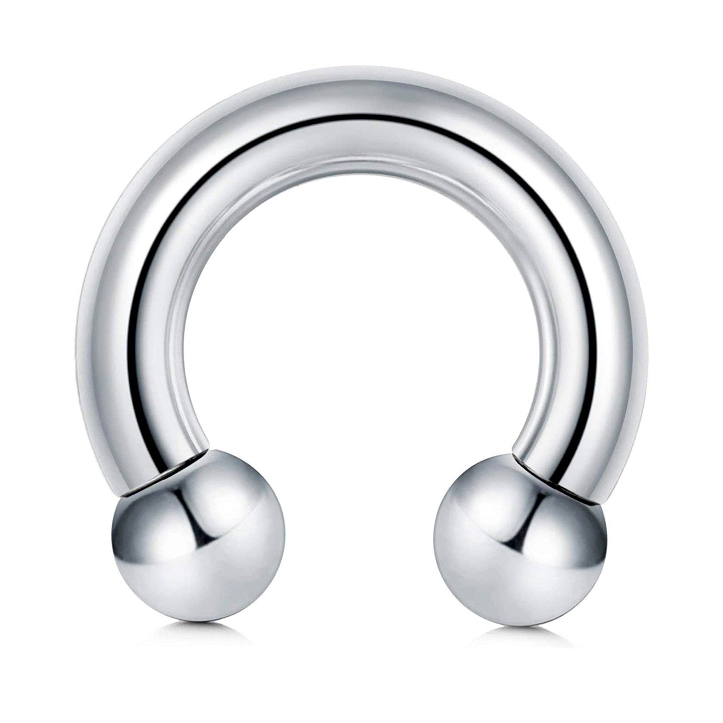 Big Gauge Circular Barbell CBB Horseshoe Ring Surgical Steel 316L