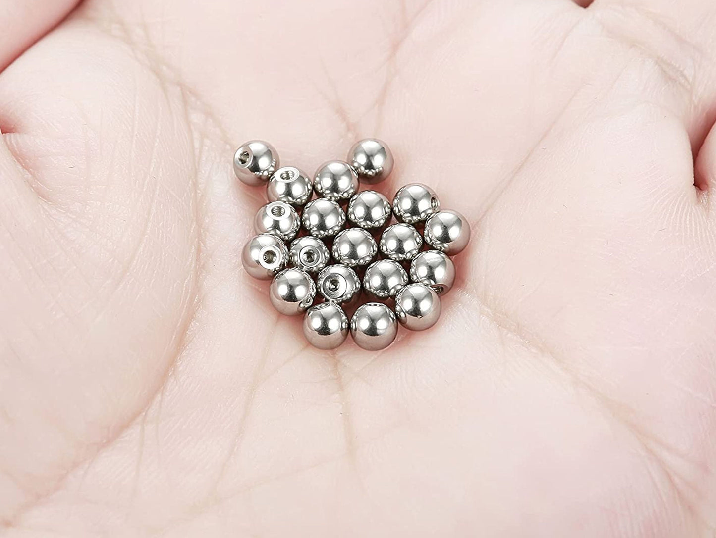 Body Jewelry Replacement Balls, Piercing kit - (2pcs) Loose parts for Barbells, Horseshoe Piercing, Curved Barbell, Labrets, Septum Rings