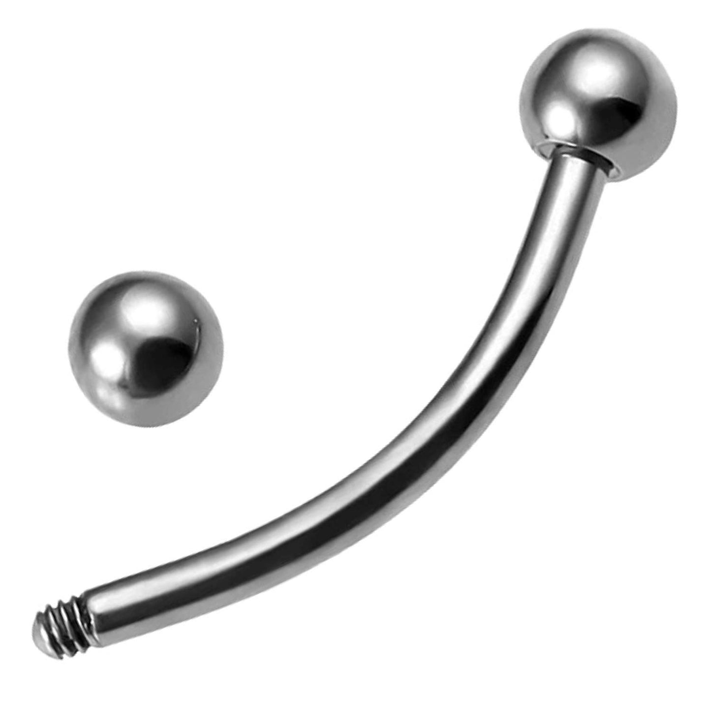 Titanium Curved Barbell Piercing