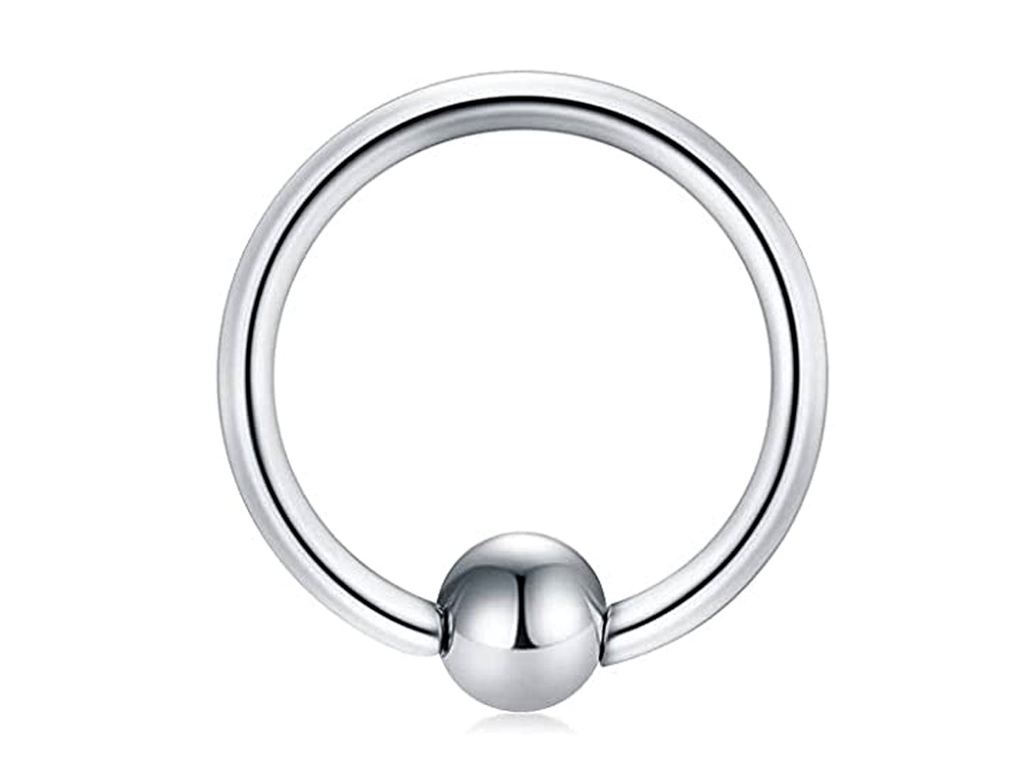 Captive Bead Ring, Ball Closure Ring – Available in many Colours – 18g, 16g, 14g Captive Piercings for Ear, Septum Ring, Lip, Nipple Ring.
