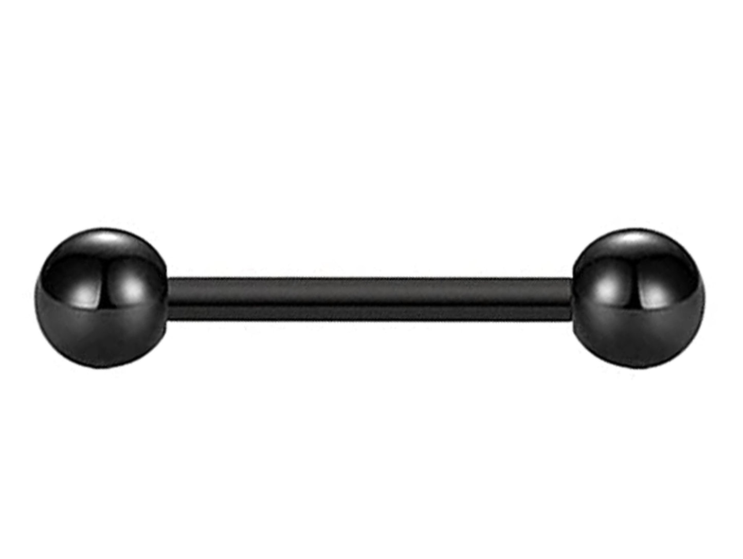 Industrial Barbell Earrings Piercing Bars – 18g, 16g, 14g (1.0, 1.2 & 1.6mm) - Straight Barbell - Barbell Stud Tongue, Nipple, Cartilage