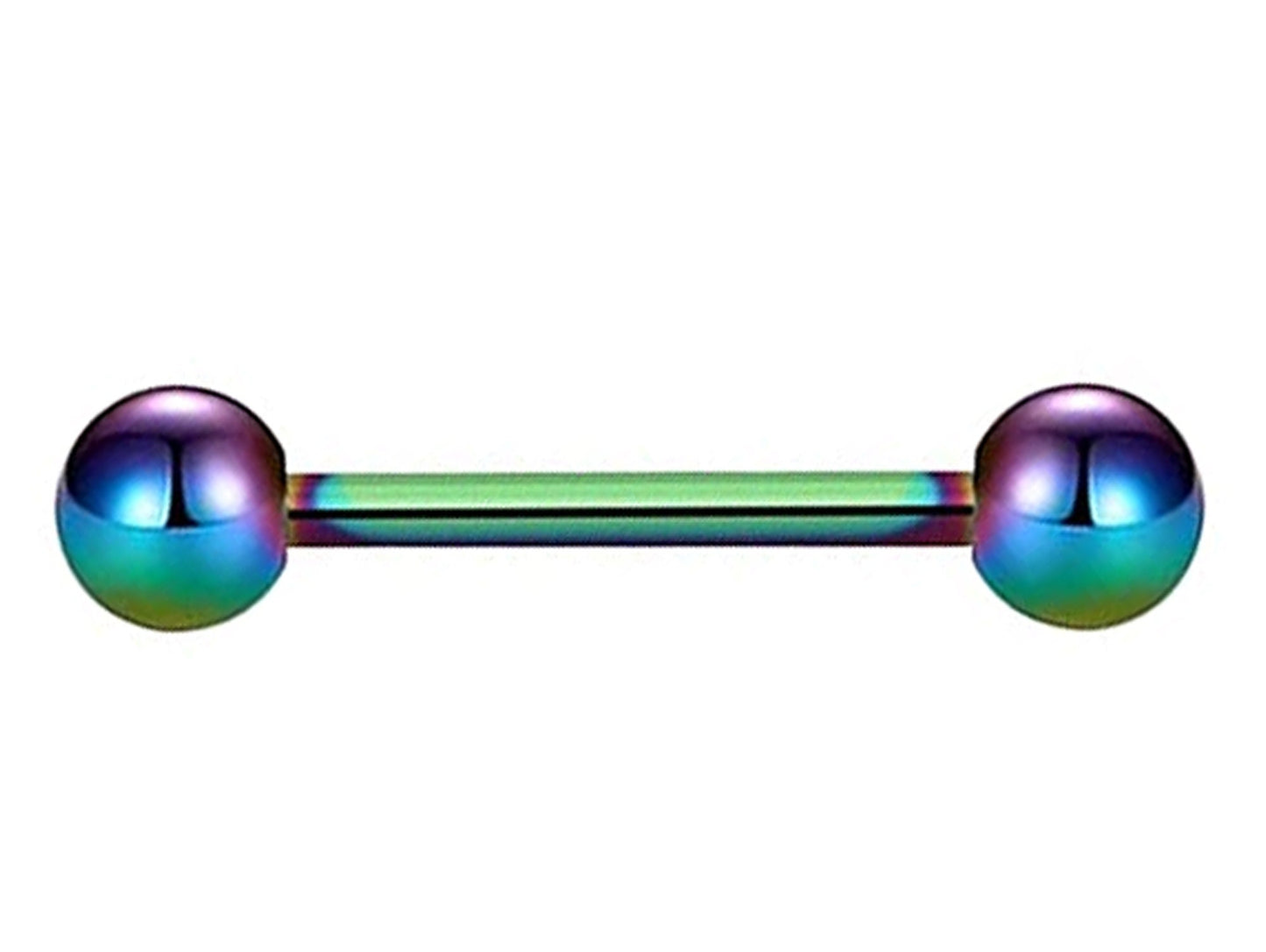 Industrial Barbell Earrings Piercing Bars – 18g, 16g, 14g (1.0, 1.2 & 1.6mm) - Straight Barbell - Barbell Stud Tongue, Nipple, Cartilage