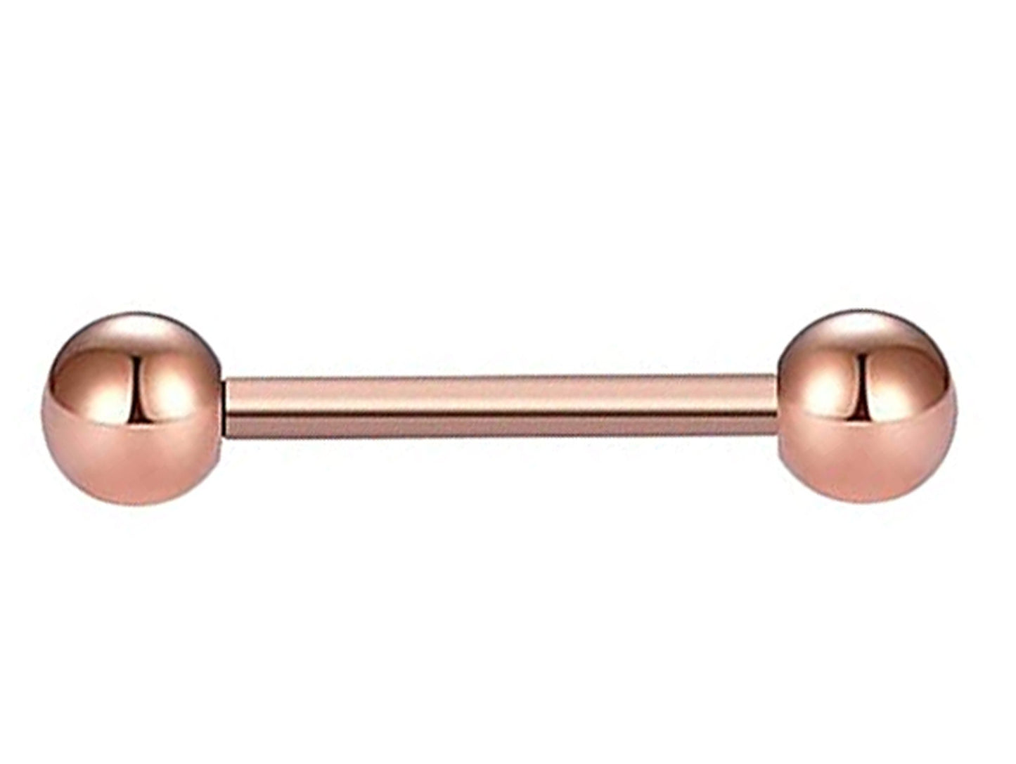 Industrial Barbell Earrings Piercing Bars – 18g, 16g, 14g (1.0, 1.2 & 1.6mm) - Straight Barbell - Barbell Stud Tongue, Nipple, Cartilage