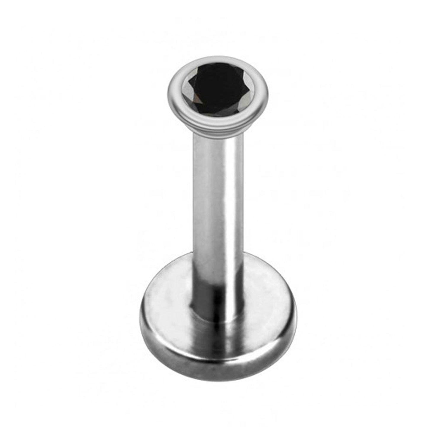 Labret Earring, Lip Jewelry – Internally threaded Round Top Crystals– 16g, 14g Labret Piercing Lip, Helix, Tragus, Cartilage