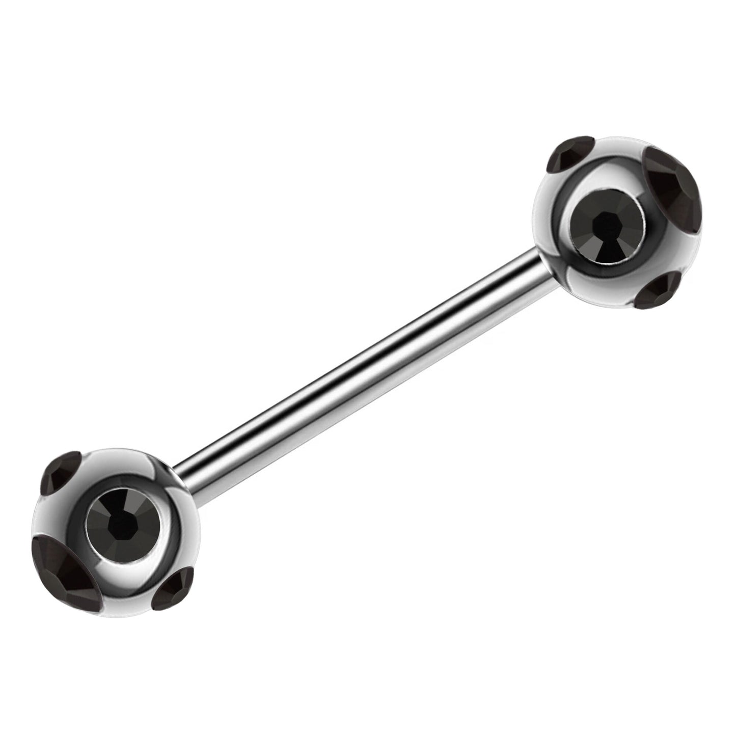 Barbell Earrings Industrial Barbell Piercing - 16g, 14g – Tongue Bar Piercing, Nipple Piercing, Ears, Lobes – Length from 6mm to 12mm