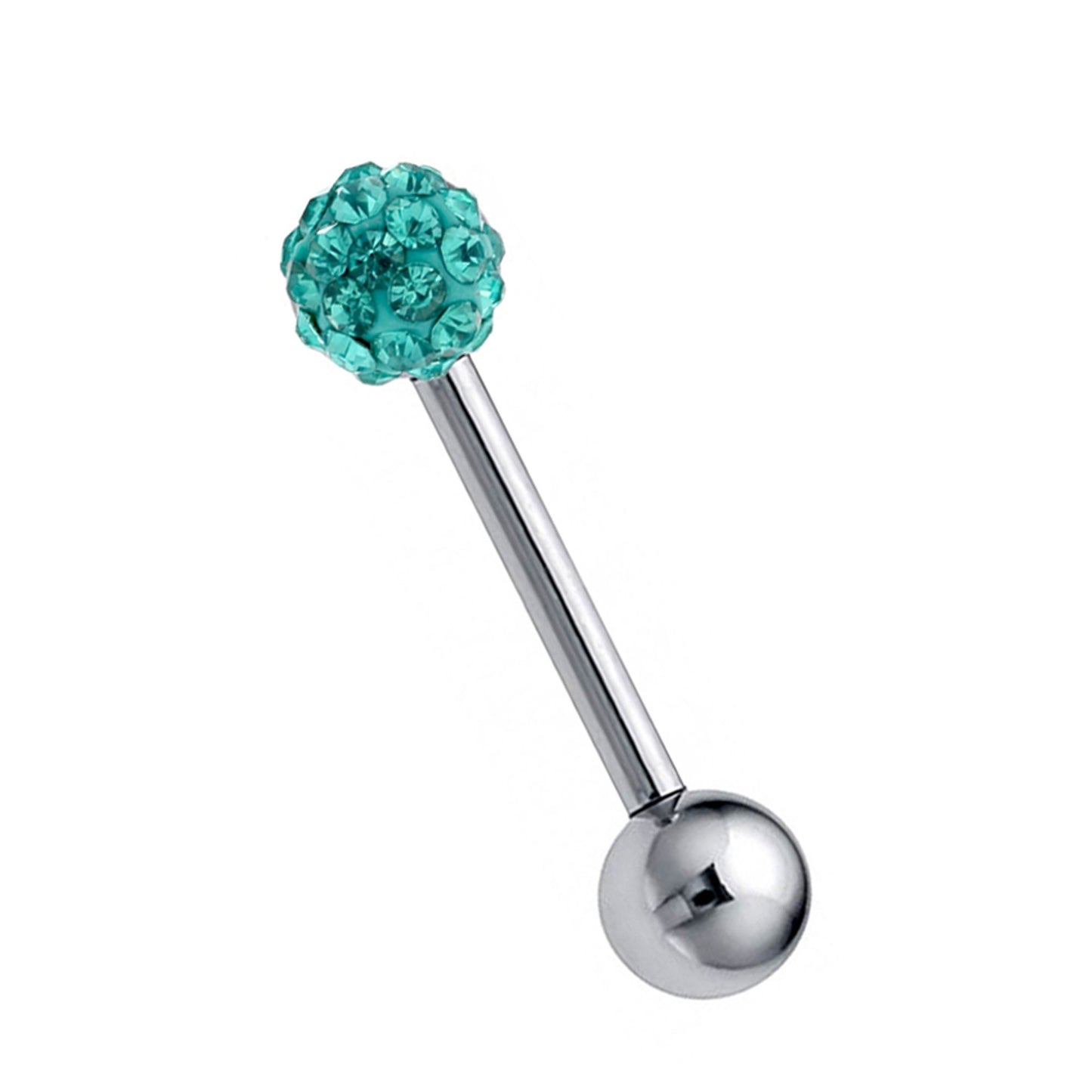 Industrial Piercing Barbell Earrings - 20g 18g 16g 14g – Tongue Piercing Bar, Nipple Piercing, Ears Stud – Length 6mm to 44mm