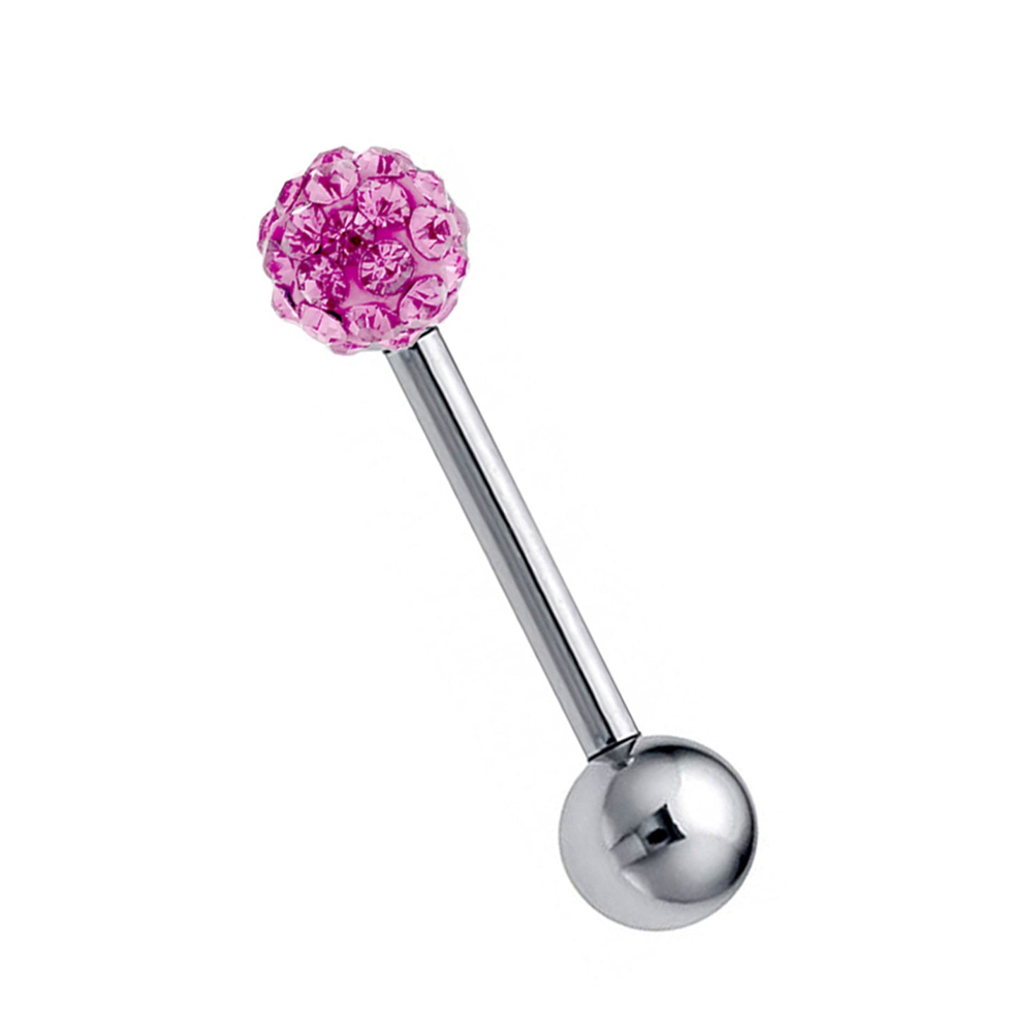 Industrial Piercing Barbell Earrings - 20g 18g 16g 14g – Tongue Piercing Bar, Nipple Piercing, Ears Stud – Length 6mm to 44mm