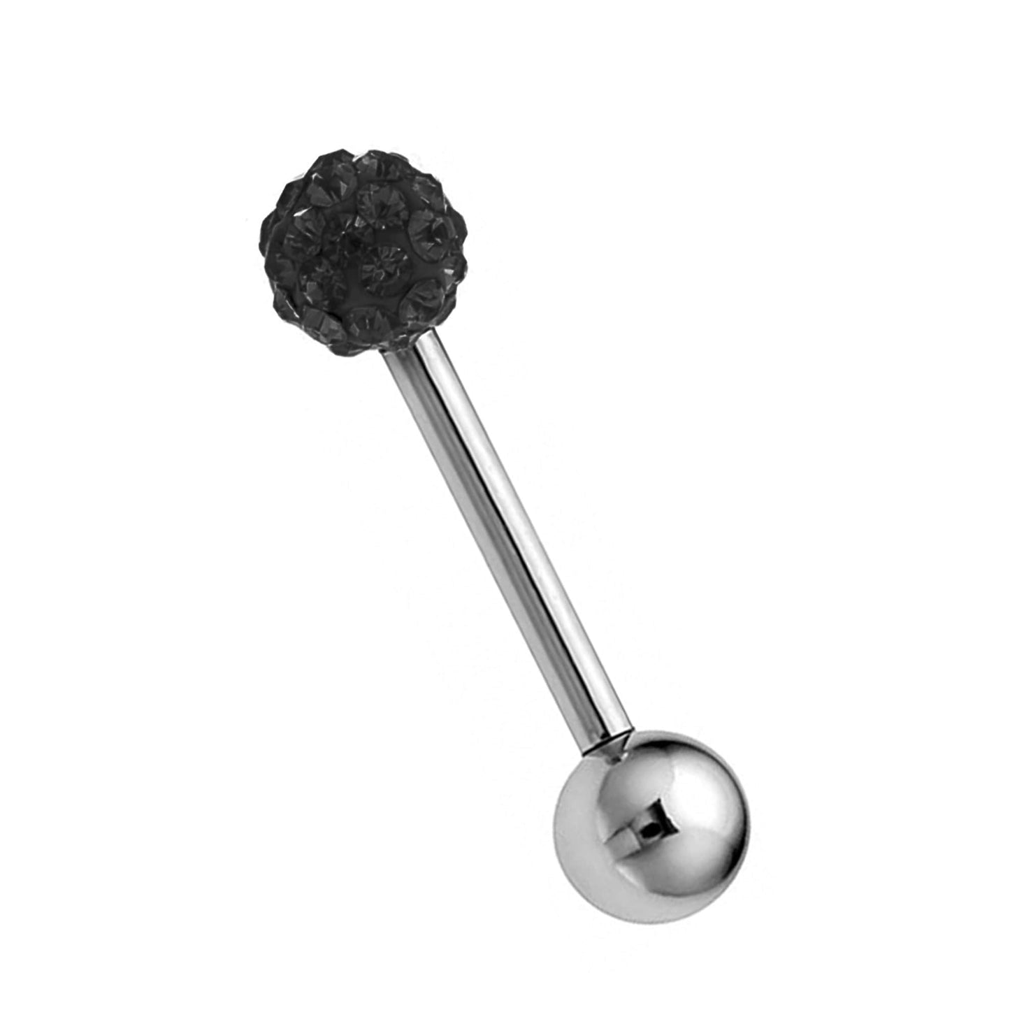 Industrial Piercing Barbell Earrings - 20g 18g 16g 14g – Tongue Piercing Bar, Nipple Piercing, Ears Stud – Length 6mm to 44mm