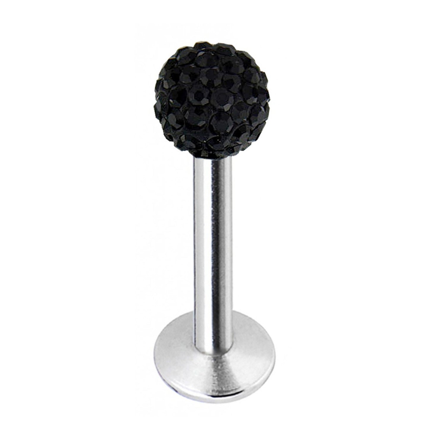 Labret Stud, Labret Piercing with Multi Crystal Ball – Flatback Lip Piercing Jewelry – Labret Piercing for Lip, Chin and More