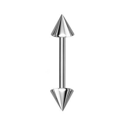 Titanium Barbell, Industrial Piercing - Customize Barbell Piercing in 20g to 14g - Spike - Gem Ball - Multi Stone - Disco Ball - Plain Ball.