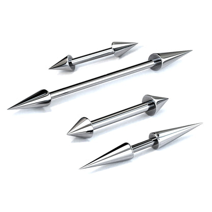 Titanium Spike, Cone 16G Barbel Piercing