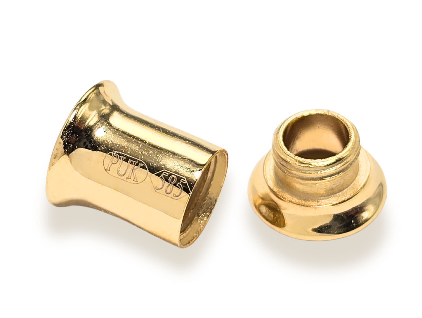 14K Gold Double Flare Plugs Stretching Kit, Ear gauges, Flesh Tunnels - Lobe Plugs - 1pc each order