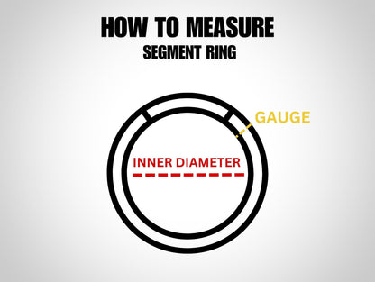 14K Gold 16G Clicker Ring, Nose Septum, Daith Piercing, Helix Hoops Body Jewellery with Heart Gem Crystal - Diameter size 8mm